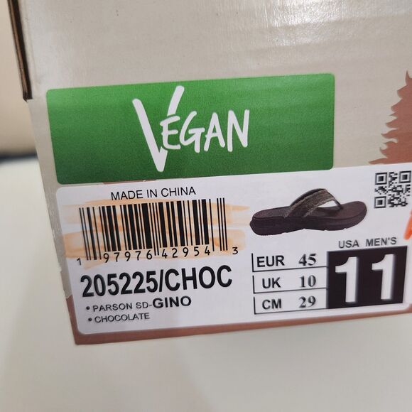 Skechers Relaxed Fit With Luxe Foam Chocolate Brown Men's Flip Flops Size 11 - Picture 9 of 11